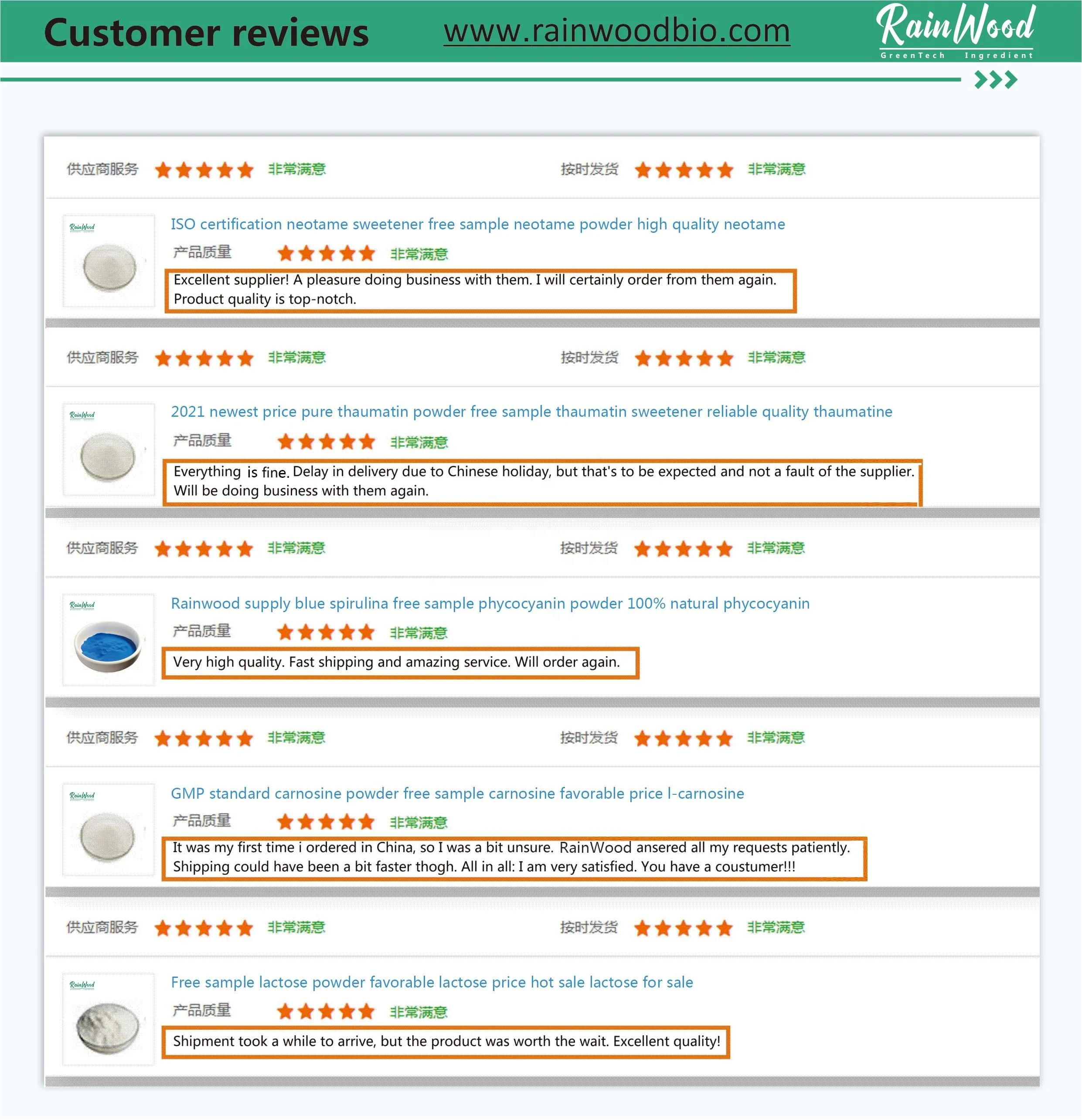 Free Samples D-mannose 99% Bulk D Mannose Powder