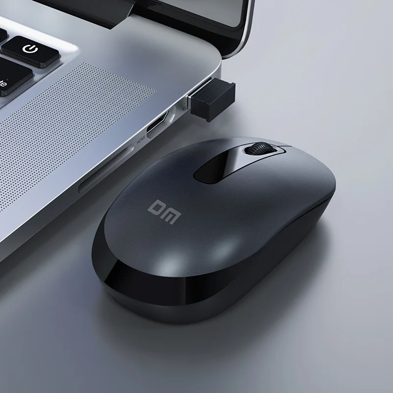 DM K6 2.4GHz Ergonomic Optical Wireless Mouse Portable USB Receiver Computer Mice for PC Lap 3D Style Laser Tracking