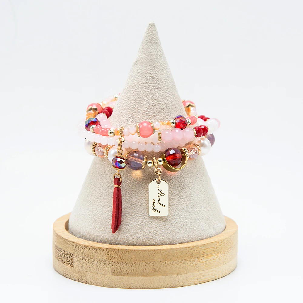 BESTONE Jewelry Glass Beads Friendship Bracelets