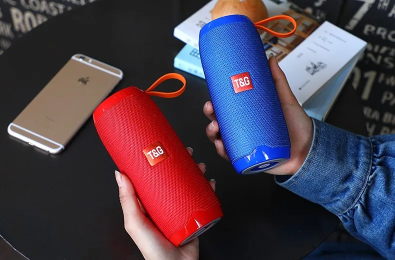 T&G wireless portable fabric speaker bluetooth with subwoofer & waterproof - ANKUX.COM