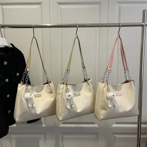 2026 Korean Large Capacity Minimalist Chain Single Shoulder Bag Fashion Women Tote Bag