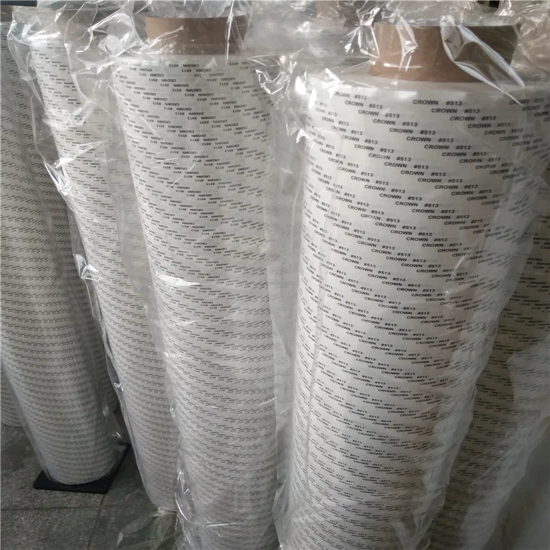 Crown 512 613 High Temperature Resistant Transparent Tissue Paper Double Sided Acrylic for Mobile Phone Panel Display Masking
