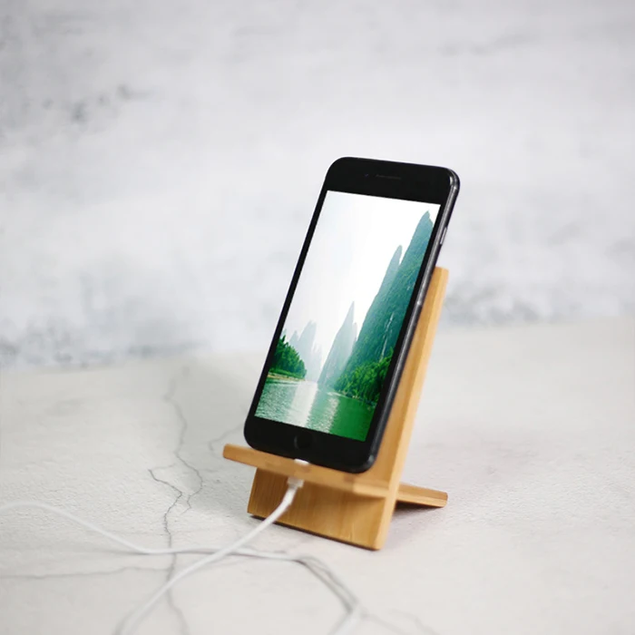 Phone Stand Bamboo Ipad Holder Phone Stand Simple Simple Bamboo