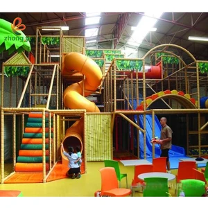 Indoor Playground Equipment Family Entertainment Center with Jungle Gym Naughty Castle Plastic Slide Kids Play Area