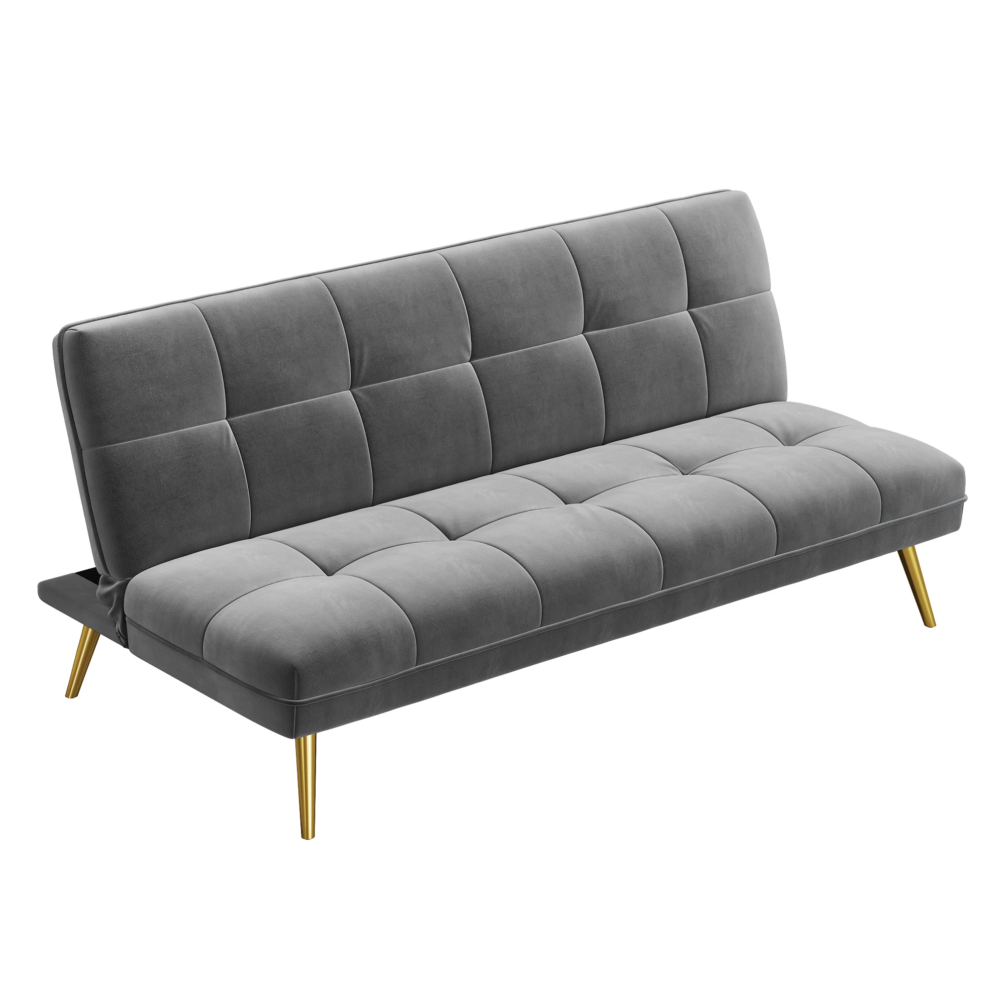 Vasagle Modern Leisure Velvet Sofa Bed European Furniture Modern Couch