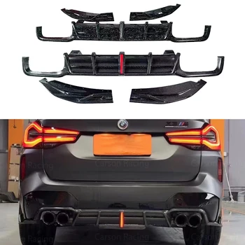 X3M Wet Carbon Fiber Rear Body Kit F97 Spoiler Auto Part BMW X3M Lip Forge Carbon Fiber Bumper Lip for BMW X3M