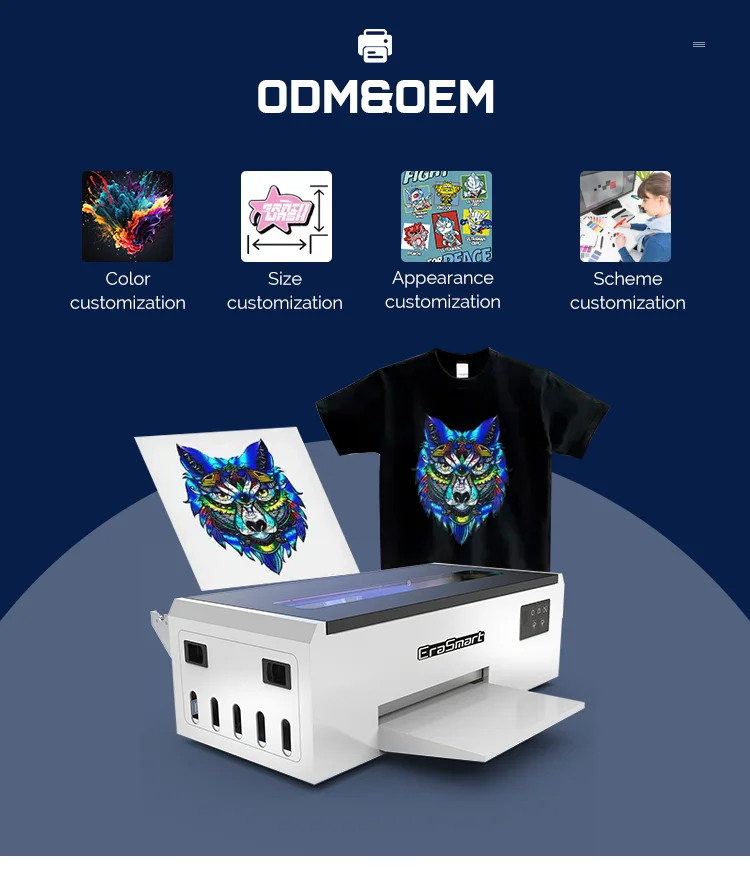 Erasmart L805 Impressora Dtf Heat Transfer A4 T-shirt Printer T Shirt ...