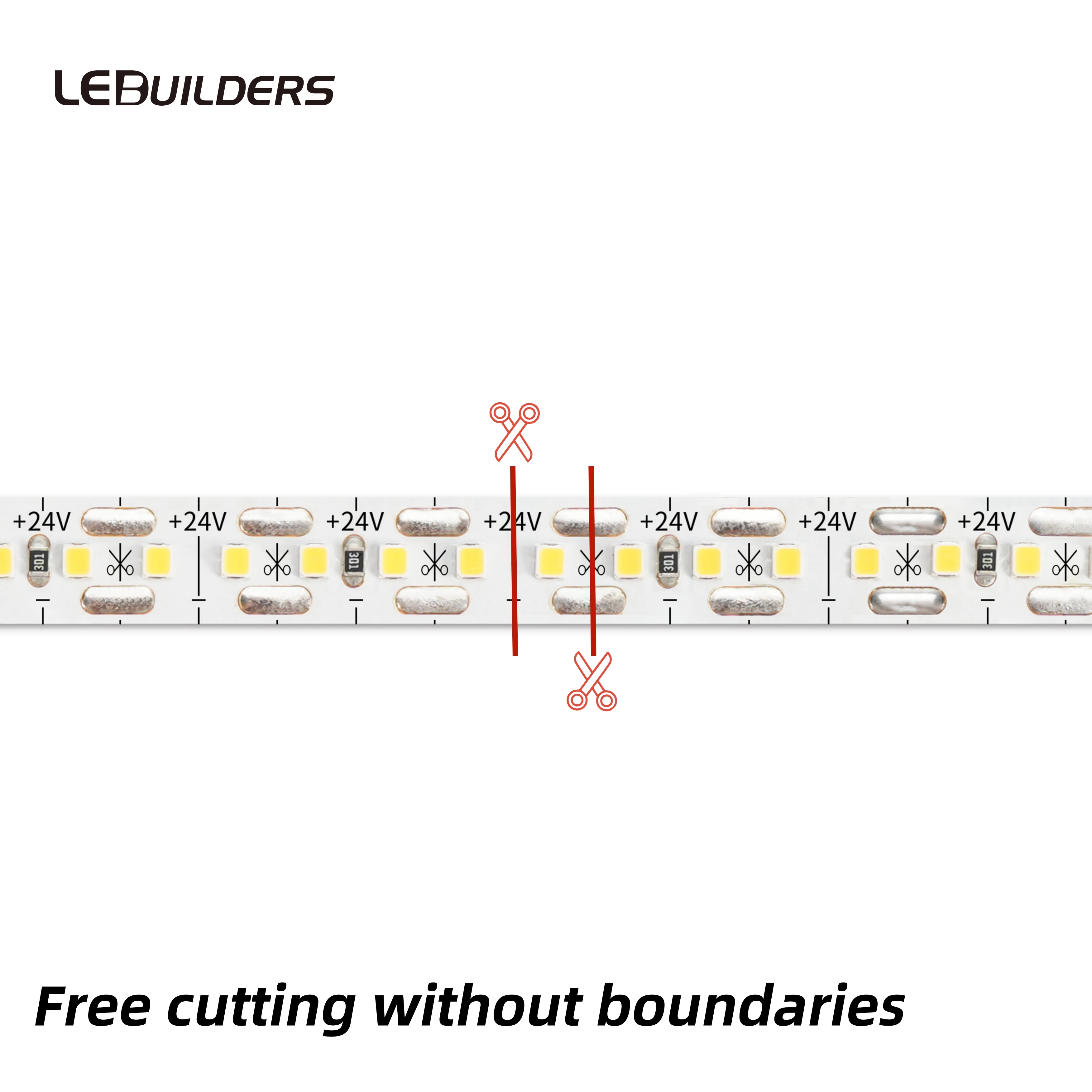 High Brightness 200 Led Light Strip 4000K DC24V IP20 Waterproof SMD ...
