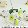 2 flowers and bud - white and green