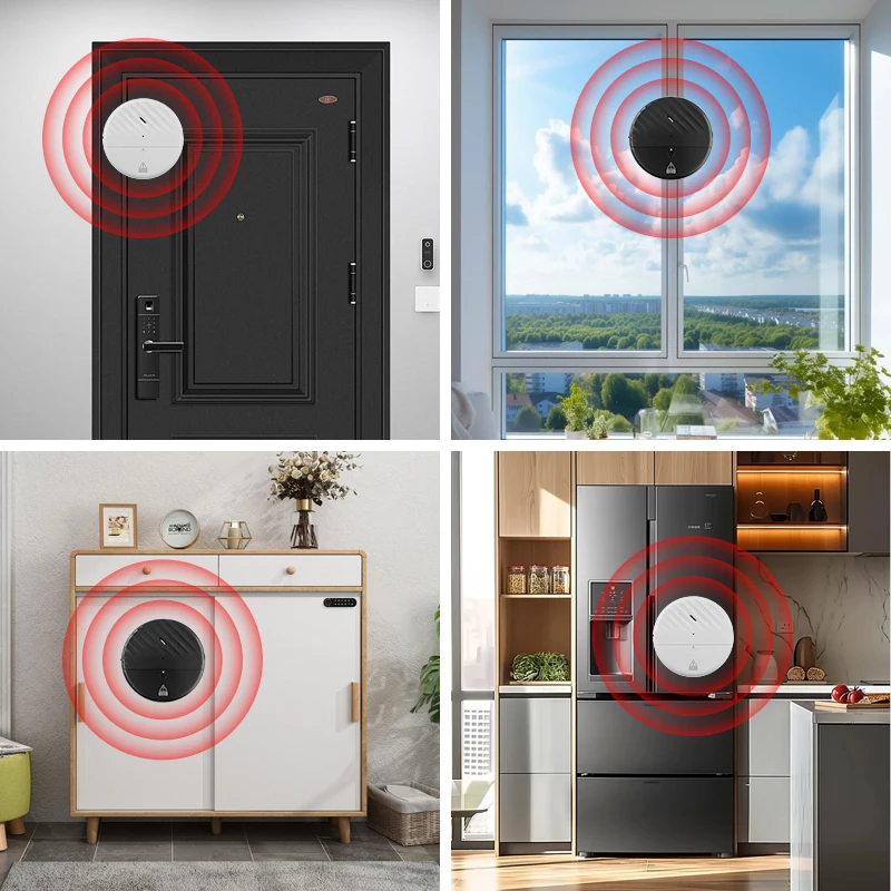 Glass Breaker Alarm Detector Sensitivity Adjustable Window Door Vibration Sensor Alarm