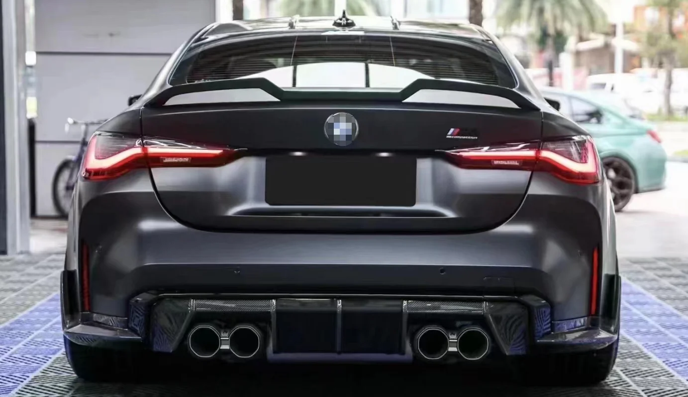 Real Dry Carbon Fiber Spoiler for BMW 3 Series G20 G28 G80 M3 Sedan V Style Car 2020 20212022 G20 G28 G80 Trunk Spoiler