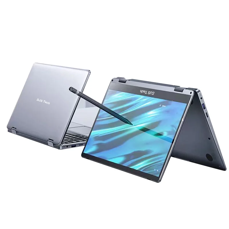 Wholesale Price Touch Sensitive11.6inch yoga book mini laptop 360Degree rotation slim screen notebook tablet pc laptops computer