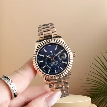 perpetual date watch jam laki laki womens watches brand your own luxury Japanese quartz movement men wrist watch latest