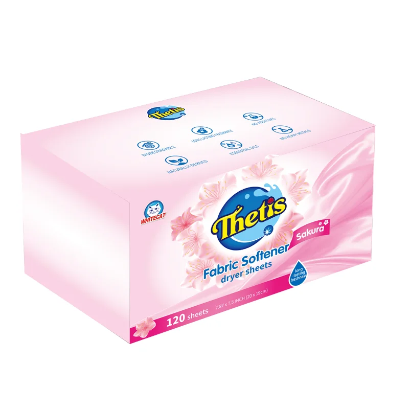 Harmless Fabric Softener Sheet Nonwoven Detergent Sheet New Type Laundry Dryer Sheets Laundry Fabric Softener