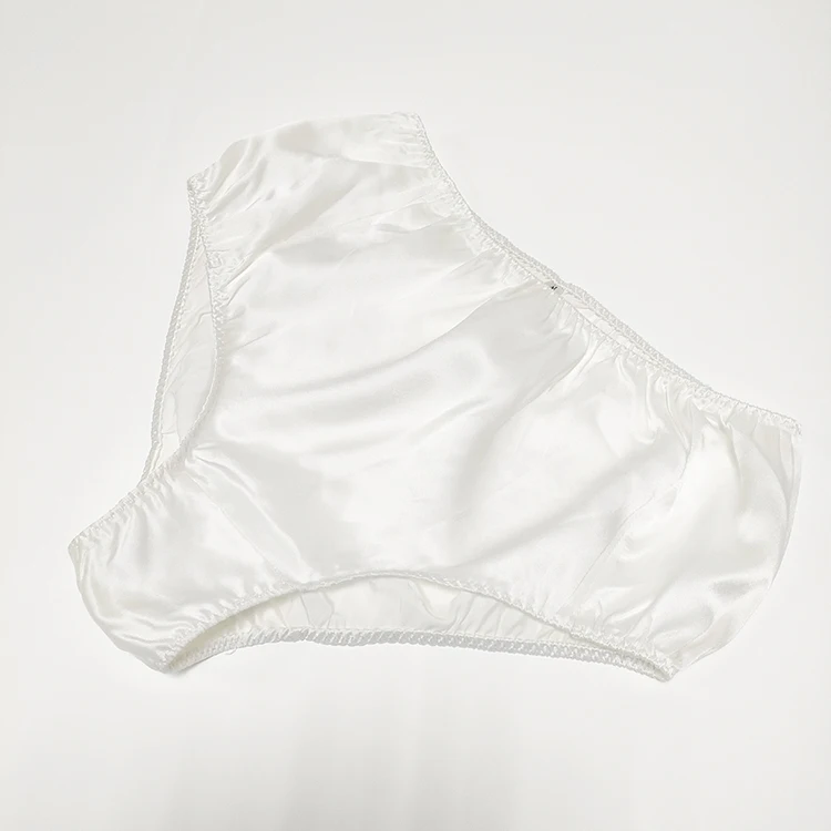 White Silk Brief Super Soft Silk Underwear Lowrise Panties Buy Silk