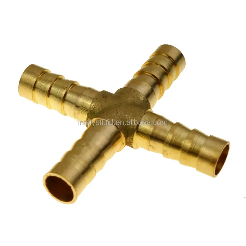 Elbow Y Joiner Connector Tee Details about   Brass Hose Tail Barbed Fitting Straight Cross 
