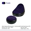 purple black sofa pedal
