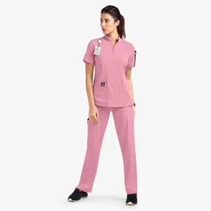 Wholesale Hot Selling Unisex Short Sleeve Scrubs Sets High Quality Men Women Soft Fabric Nursing Uniform Hospital Use Scrubs