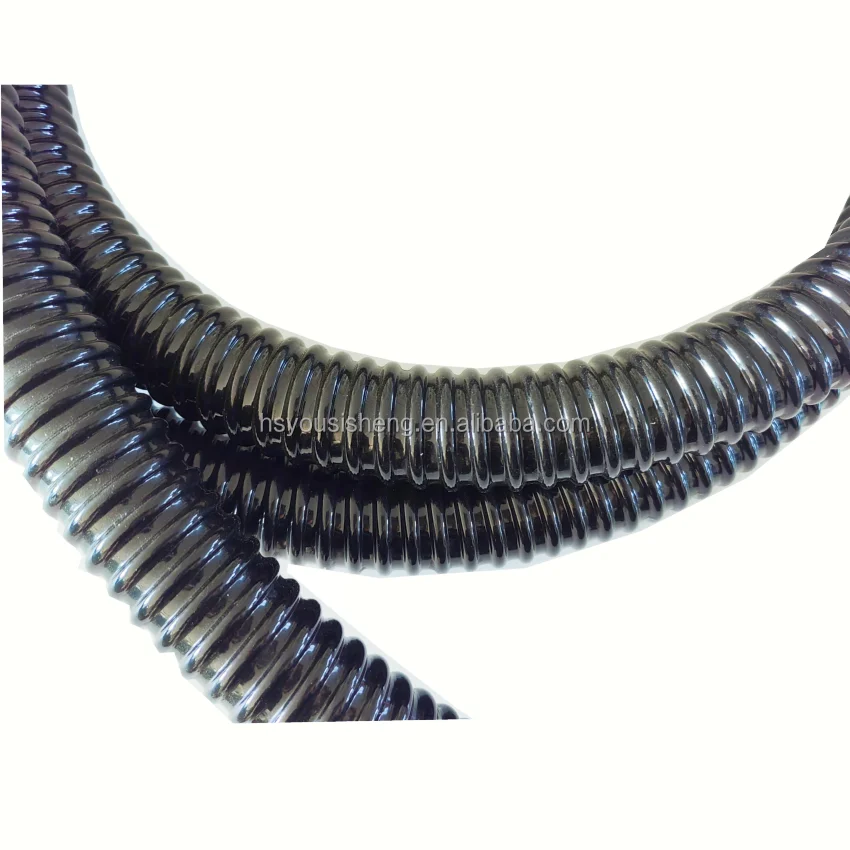 Tubo Corrugato Flessibile 7,5 Metri – 7x10 Mm, Plastica Nera, Per Cavi Elettrici
