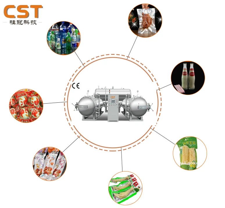 Cst Machine Cst High Pressure Retort Machine In Water Bath Autoclaving Autoclave ...