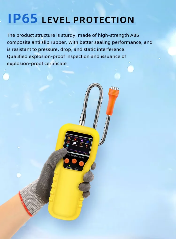 KP816 Portable 4 Gas Detector O2/H2S/CO/LEL Confined Space Air Monitor