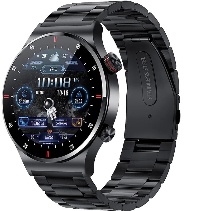 DENIXI Luxury NFC Sports Smart Watch for Men & Women BT Call & Multifunction Waterproof IP67 Silicone Band Sleep Tracker