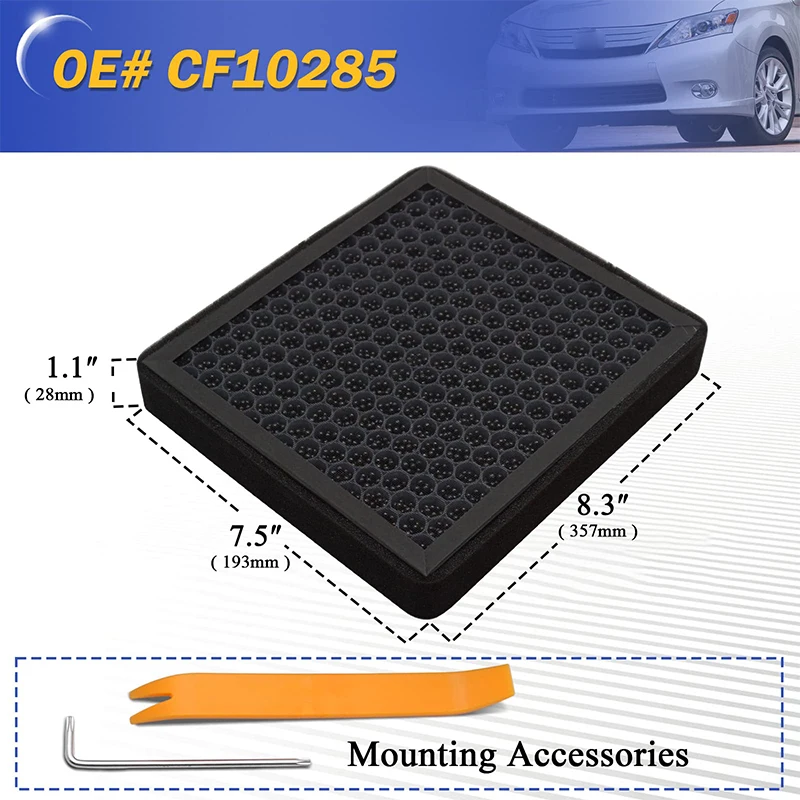Custom Manufacturer Cabin Air Filter Replacement for TOYOTA  Lexus  with Activated Carbon, HEPA Air Intake Filter Accessories factory