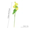 A tall lotus with seven heads (yellow).