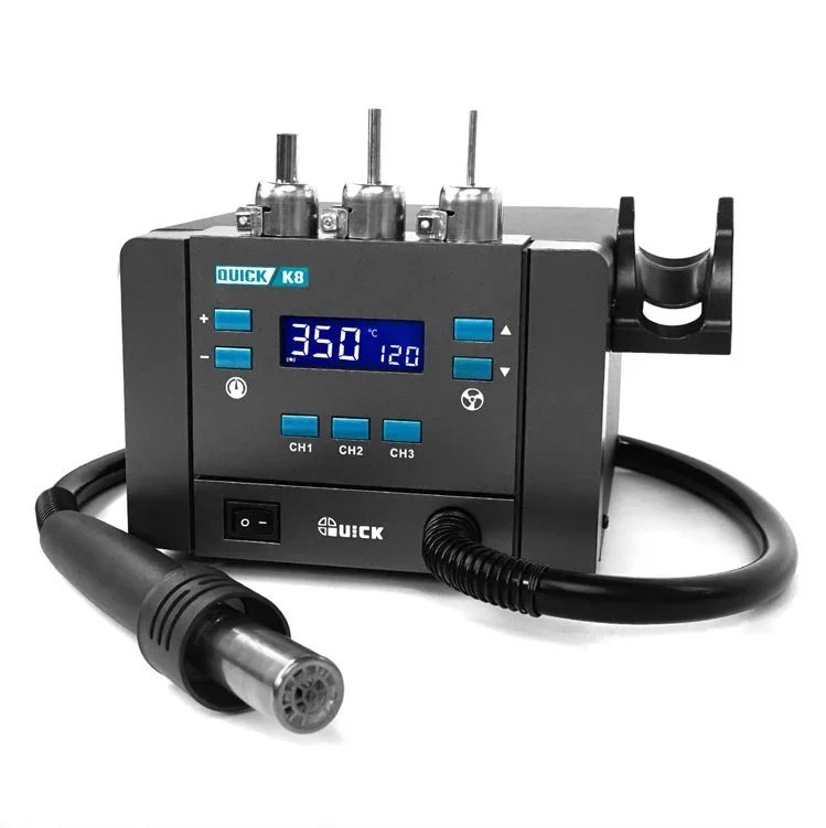 Pistolet A Air Chaud Station De Dessoudage 959D-I 700W - Pistolet Air Chaud Réglable 100-480°C - Écran LCD Station Soudure