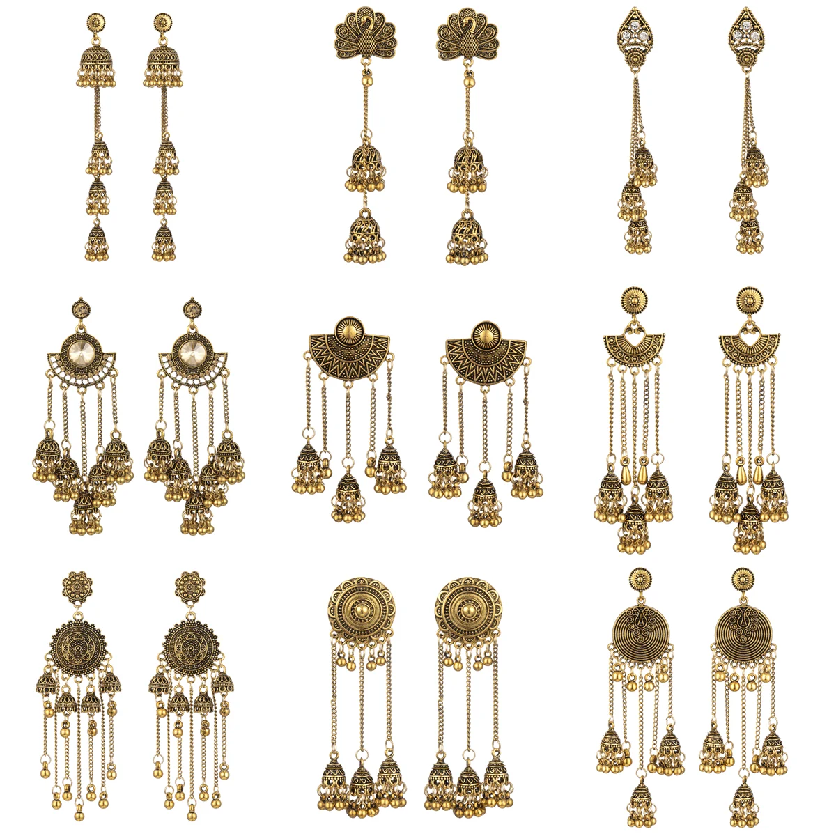 Ratna Indian Traditional Wedding Polki Earrings Set Palestine | Ubuy