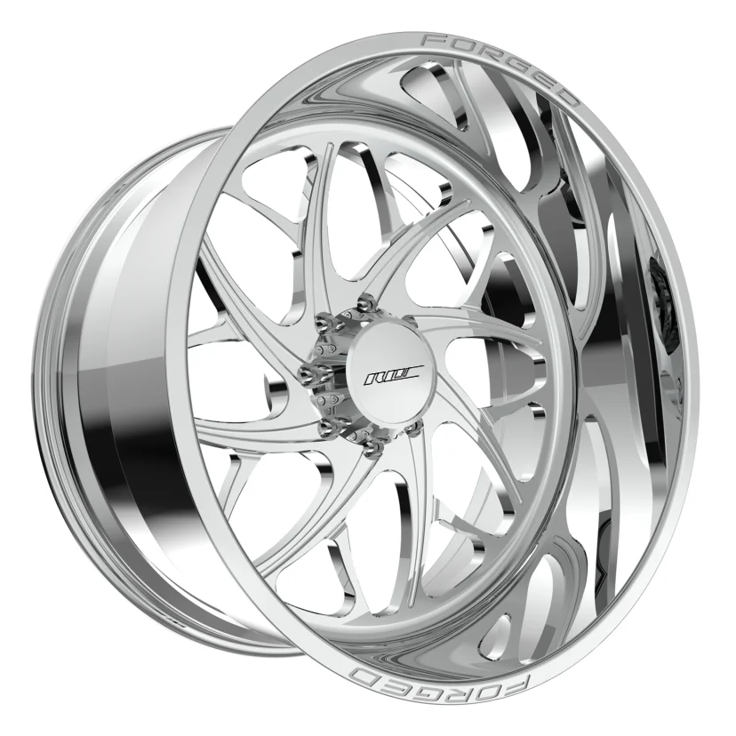 Custom Polished Dually Forged Wheels - Deep Concave Rims