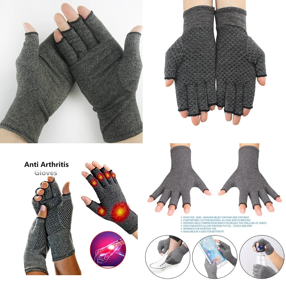 Custom Logo Spandex Arthritis Gloves Touch Screen Work Anti Slip Hand ...