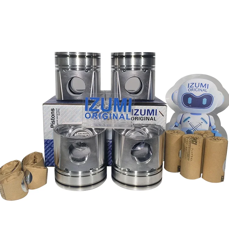 IZUMI ORIGINAL S3E S4E S4E2 S4Q2 S6E Piston Diesel Engine Piston For MITSUBISHI