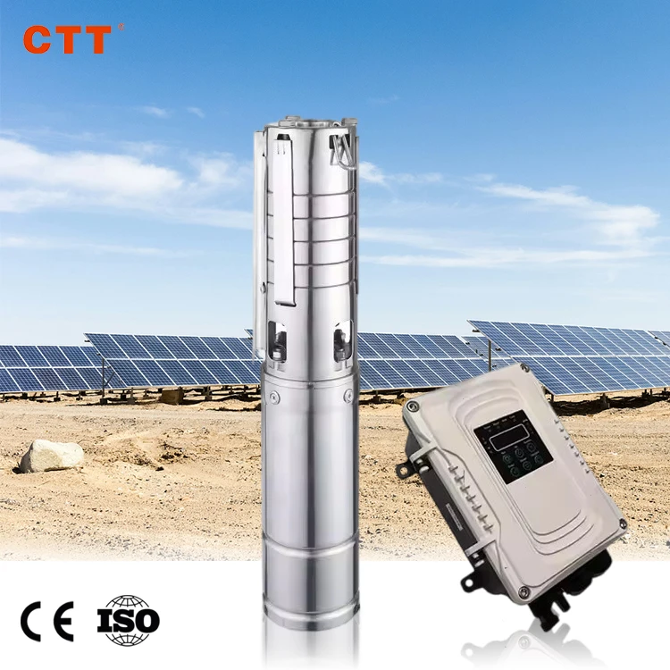 Solar Water Pump with  Generator Solar Pump System for Irrigation Agriculture Solar Powered Submersible Dc Well Water Pump