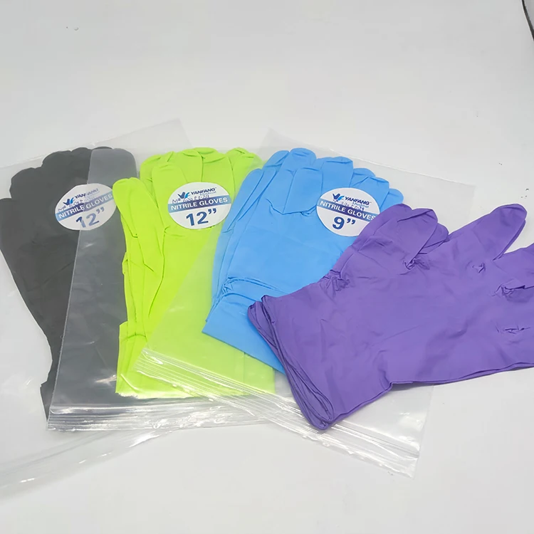 Nitrile  powder free  purple size xl examination gloves