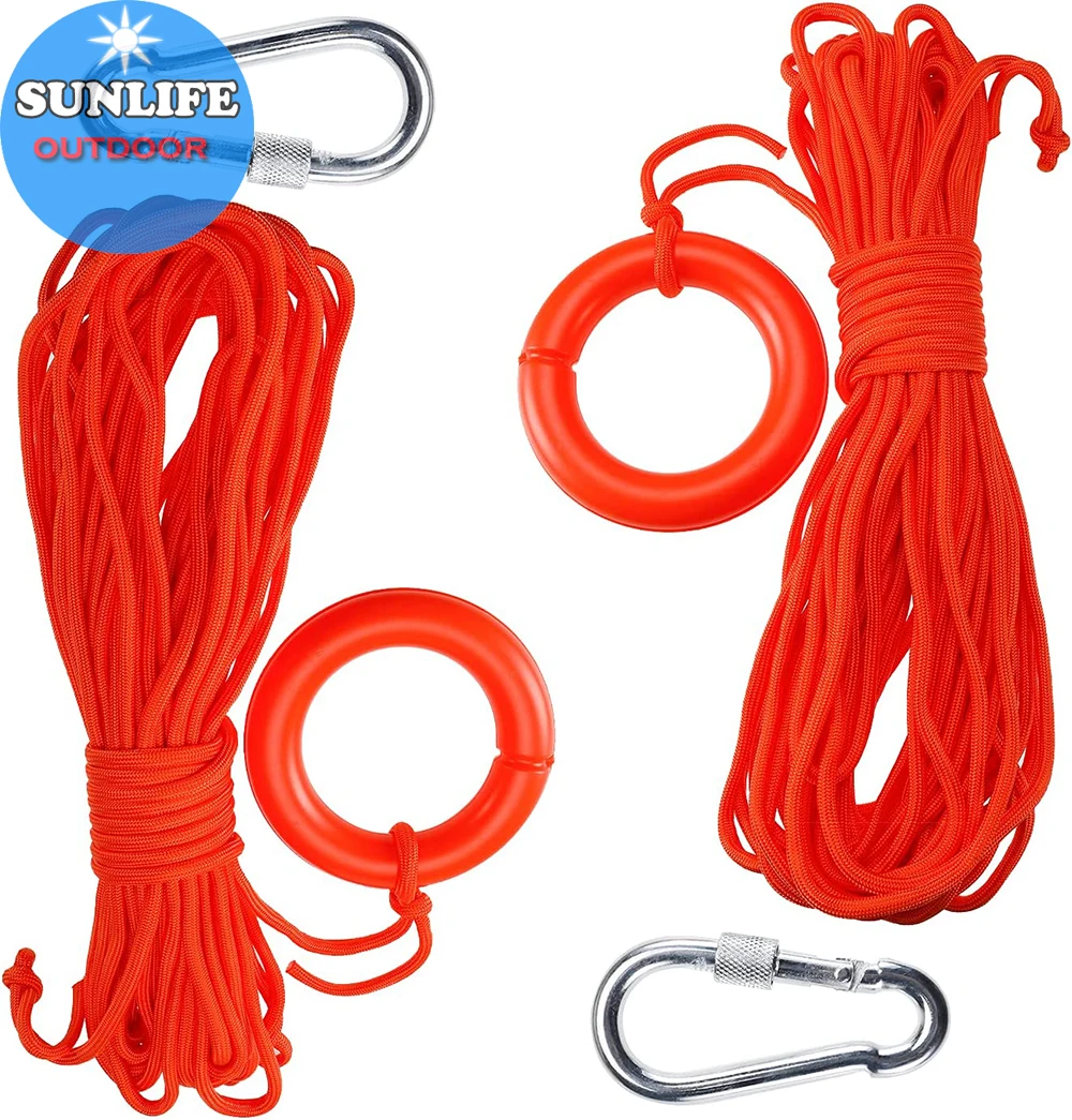 Жизненная линия с 8 мм диаметром 30 м полипропиленовая метательная веревка спасательная 15-30 морская