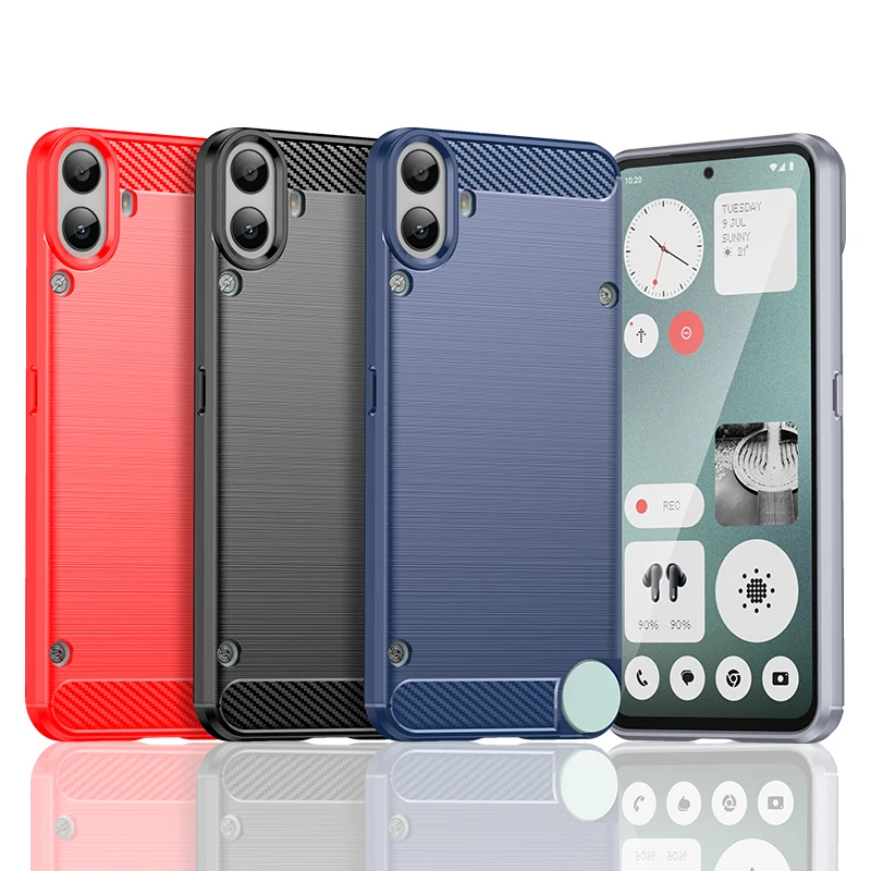 For Nothing CMF Phone 1 Case, 2024 New Carbon Fiber Texture Shockproof Soft TPU Mobile Phone Cases Cover for Nothing CMF Phone 1 For Nothing CMF Phone 1 Case, 2024 New Carbon Fiber Texture Shockproof Soft TPU Mobile Phone Cases Cover for Nothing CMF Phone 1