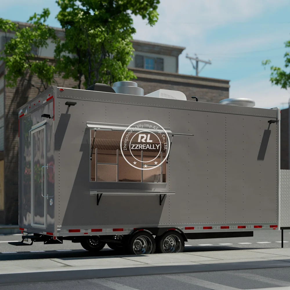 2025 Mobile Fast Food Cart with DOT VIN China Mobile Food Trailer Truck for Sale USA Hot Dog Cart