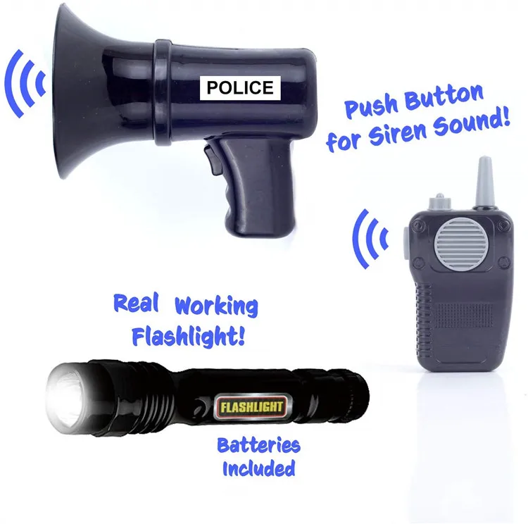 Синий цвет Военный Инструмент игрушки играть дети ролевые игры Набор для ролевых полицейских