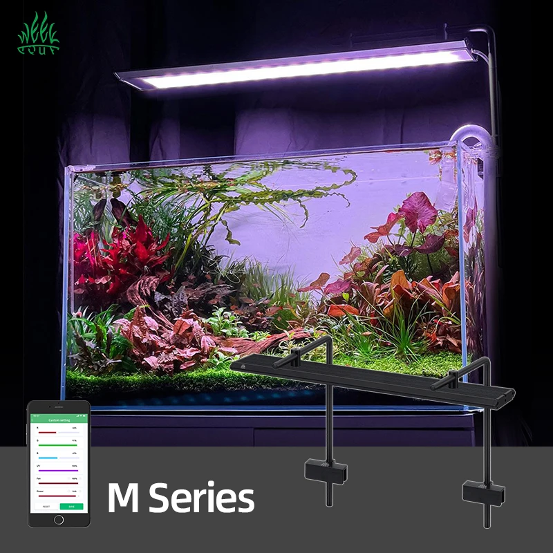 WEEKAQUA M600D PRO 40W LED Aquarium Light for Fish Tank with App