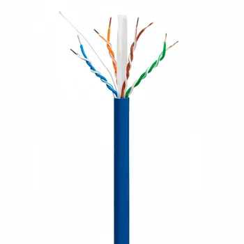 Category 6A (Cat 6A) Structured Cabling U/UTP 23AWG LSOH Solid Copper Networking Cable Blue 305m Wooden Reel