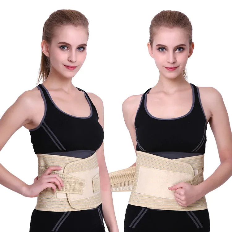 Breathable Mesh Lower Back Waist Support Brace Lumbar Waist Support Belt for Relieving Low Back Pain