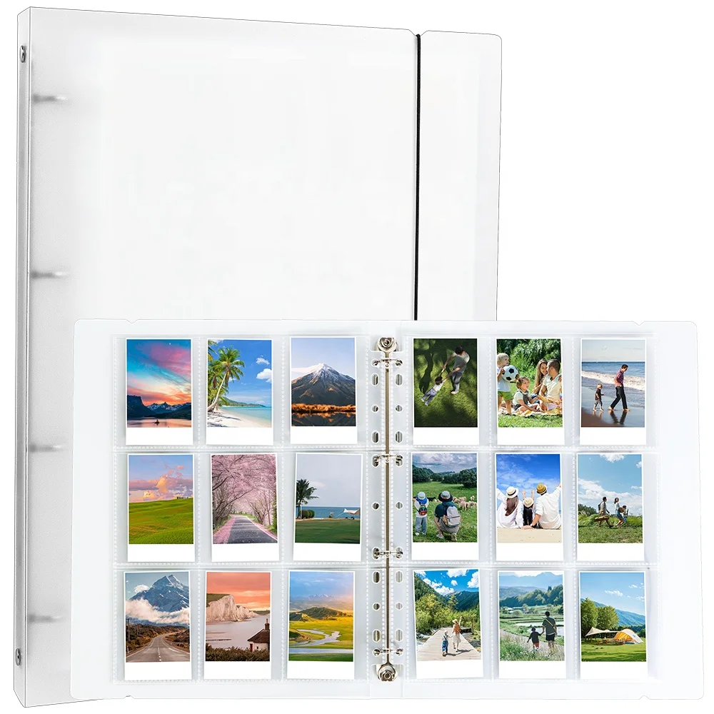 A4 Kpop Photocard Binder - 25 Page 9-Pocket Album For 2x3" Photos, Polaroids & Collectible Cards
