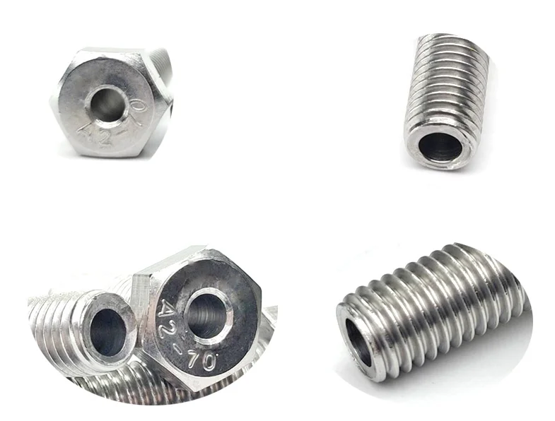 Uxcell - 8 Boulons En U M4 En Acier Inox 304 70mm Carré - Fixation Solide Pour Tubes