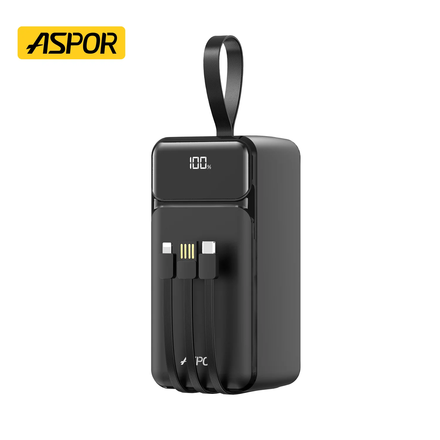 50000mah Portable Power Bank Aspor A319 Multifunctional Smart