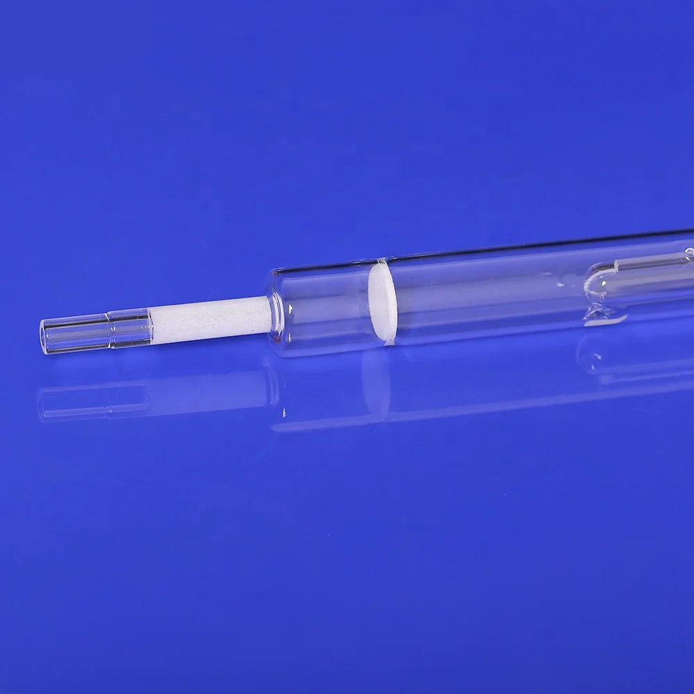 Heat Resistant Elementar Testing Quartz Combustion Tube Transparent Quartz Reduction Tube CombustionTube Pyrocube