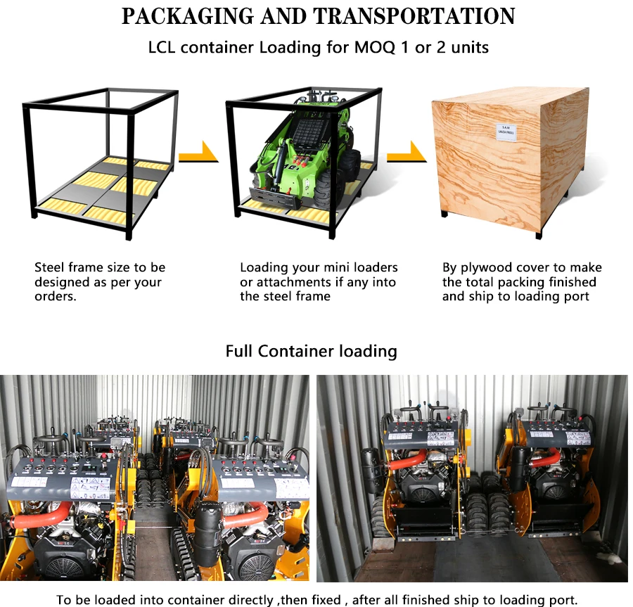 Taian 380 Kg Cheap Skid Steer Loader For Sale With Skid Steer Auger