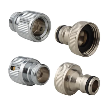 pipe coupling connectors high pressure water pipe 3/4 quick faucet connect connector brass garden hose coupler copper fittings