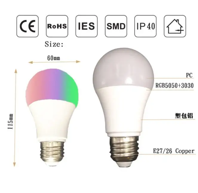 Электронный компонент Fokison, светодиодная лампа с 100% безопасностью