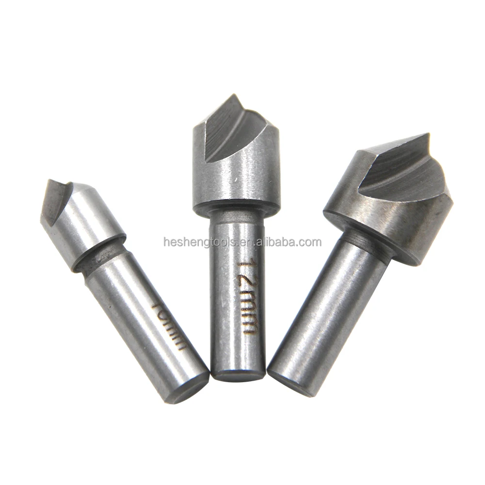 3 piezas HSS Taladro de fresado 10mm 12 mm 16m Desbarbado Metal Madera 